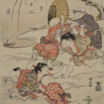 Children playing in the snow